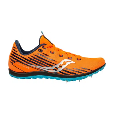 Pre-owned Saucony Wmns Havok Xc 3 Spike 'vizi Blue Blaze' | Orange | Women's Size 9.5
