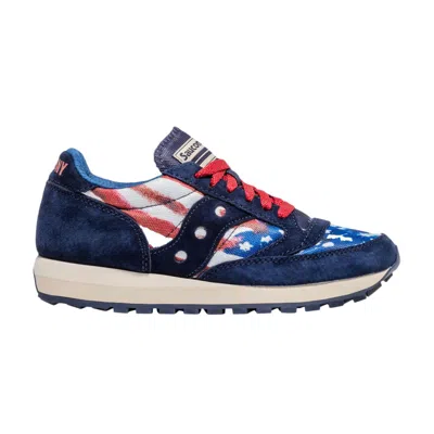 Pre-owned Saucony Wmns Jazz 81 'stars & Stripes' In Blue