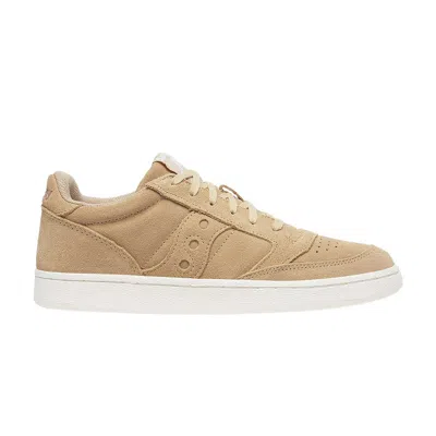 Pre-owned Saucony Wmns Jazz Court 'split Suede - Tan' | Women's Size 9