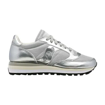 Pre-owned Saucony Wmns Jazz Triple 'beige' In Silver