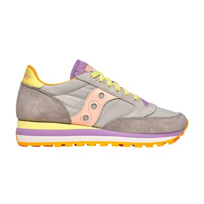 Pre-owned Saucony Wmns Jazz Triple 'grey Peach Purple' | Women's Size 5.5