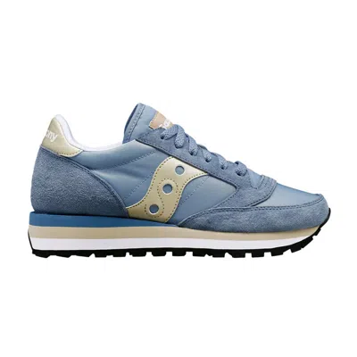 Pre-owned Saucony Wmns Jazz Triple 'light Blue Gold' | Women's Size 7