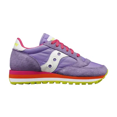 Pre-owned Saucony Wmns Jazz Triple 'purple Pink Lime' | Women's Size 10