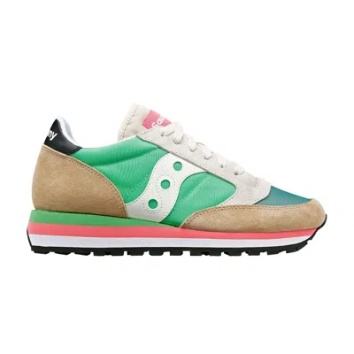 Pre-owned Saucony Wmns Jazz Triple 'sand Green' In Tan