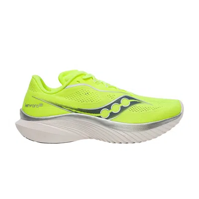 Pre-owned Saucony Wmns Kinvara 15 'citron Silver' In Green