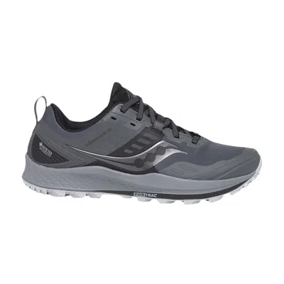 Pre-owned Saucony Wmns Peregrine 10 Gtx 'black Grey'