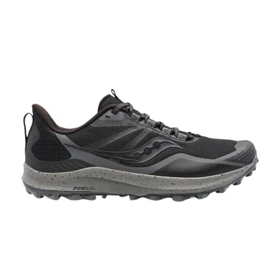 Pre-owned Saucony Wmns Peregrine 12 Wide 'black Charcoal' | Women's Size 6