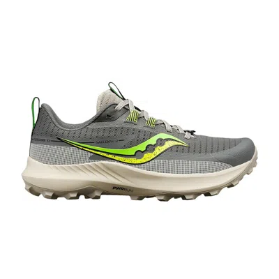 Pre-owned Saucony Wmns Peregrine 13 'gravel Slime' In Grey