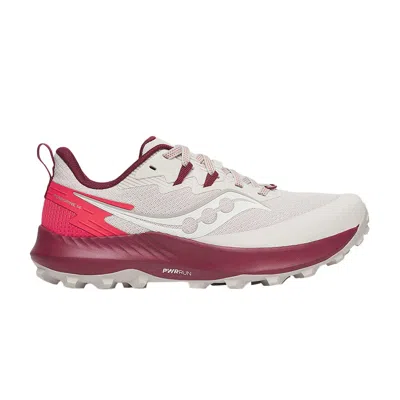 Pre-owned Saucony Wmns Peregrine 14 'dove Currant' | Cream | Women's Size 5 In White