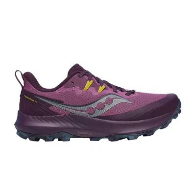 Pre-owned Saucony Wmns Peregrine 14 'plum Eggplant' | Purple | Women's Size 7.5
