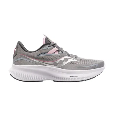 Pre-owned Saucony Wmns Ride 15 Wide 'alloy Quartz' | Grey | Women's Size 6 In Gray