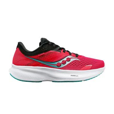 Pre-owned Saucony Wmns Ride 16 'rose Black' In Red