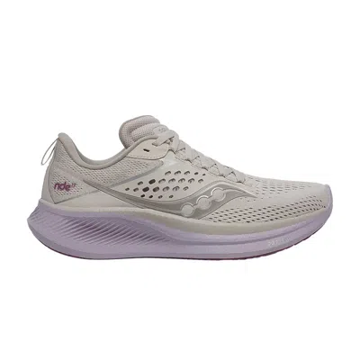 Pre-owned Saucony Wmns Ride 17 'moon Viola' In Grey
