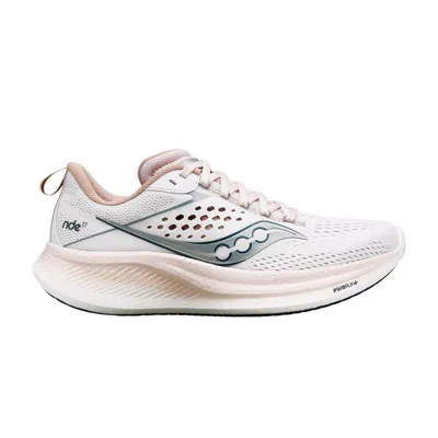 Pre-owned Saucony Wmns Ride 17 'white Lotus'