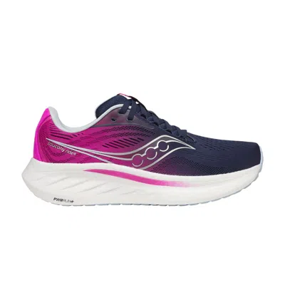 Pre-owned Saucony Wmns Ride 18 'navy Fuchsia' | Blue | Women's Size 10
