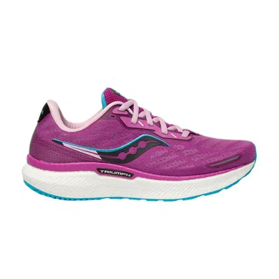 Pre-owned Saucony Wmns Triumph 19 'razzle' In Purple