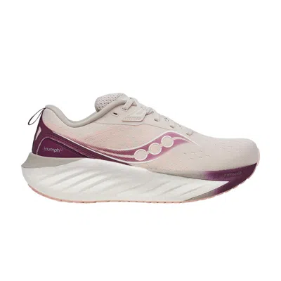 Pre-owned Saucony Wmns Triumph 22 'moon Eggplant' In Pink