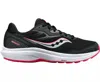 Saucony Women's Cohesion 16 Running Sneakers In Black/fuchsia