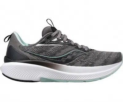 Saucony Women's Echelon 9 Trail Running Sneaker In Charcoal/ice In Multi
