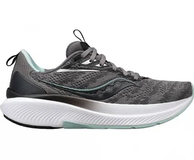 Saucony Women's Echelon 9 Trail Running Sneakers In Charcoal/ice