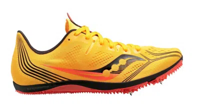 Saucony Women's Endorphin 3 Spike Shoes In Vizigold / Vizired In Multi