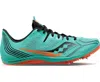 Saucony Women's Endorphin 3 Spikes Shoes In Cool Mint/black