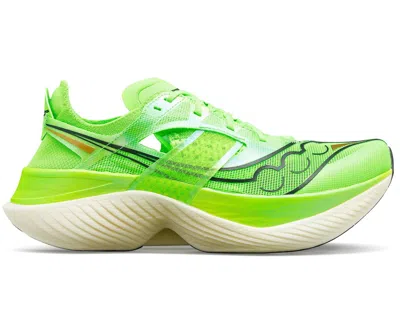 Saucony Women's Endorphin Elite Running Shoes In Slime In Green
