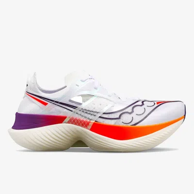Saucony Women' Endorphin Elite Shoes In White /vizired