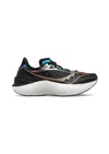 Saucony Women's Endorphin Shift 3 Running Shoe In Black/gold In Black