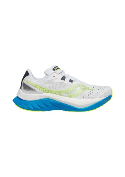 Saucony Women's Endorphin Speed 4 Running Shoes In White/viziblue In Multi