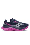 Saucony Women's Endorphin Speed 4 Shoes In Navy/fuchsia In Multi