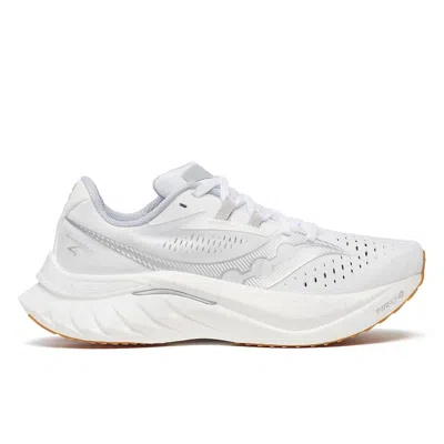 Saucony Women's Endorphin Speed 4 Shoes In White / Gum In Multi