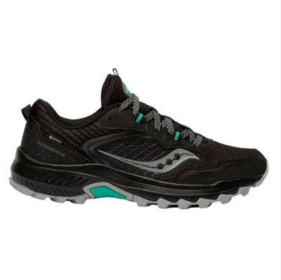 SAUCONY WOMEN'S EXCURSION TR15 GTX SNEAKERS IN BLACK/JADE