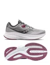 SAUCONY WOMEN'S GUIDE 15 RUNNING SHOES IN ALLOY/QUARTZ GRIS