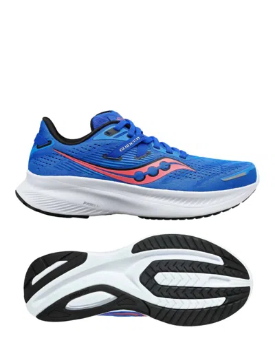 Saucony Women's Guide 16 Running Shoes In Bluelight/black In Multi