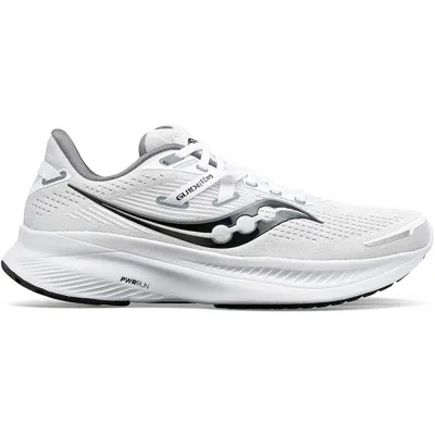 Saucony Women's Guide 16 Running Shoes In White/black