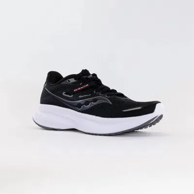Saucony Women's Guide 16 Wide In Black/white In Multi