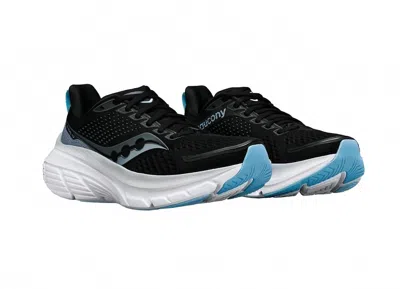 Saucony Women's Guide 17 Running Shoes In Black/fog In Multi