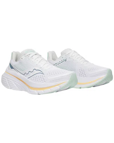 Saucony Women's Guide 17 Shoes In White/peel In Multi