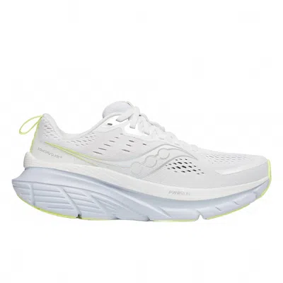 Saucony Women's Guide 18 Running Shoe In White/ice Melt In Multi