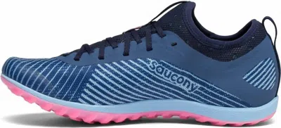 Saucony Women's Havok Xc2 Running Shoe In Blue/citron/viz Pink