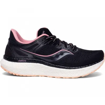 Saucony Women's Hurricane 23 Running Shoes In Black/rosewater