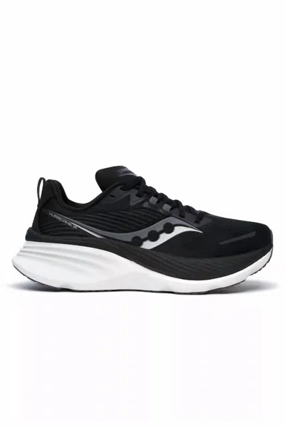 Saucony Women's Hurricane 24 Running Shoes In Black Carbon
