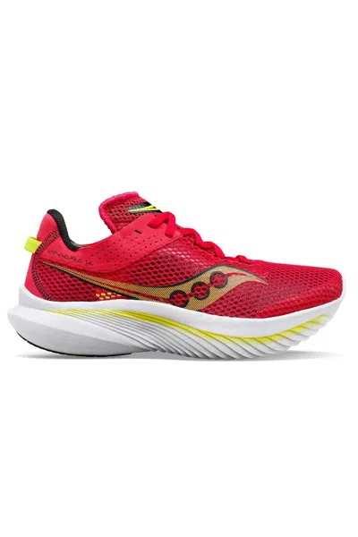 Saucony Women's Kinvara 14 Shoe In Red Rose In Multi