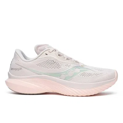 Saucony Women's Kinvara 15 Shoe In Moon/jade In Pink