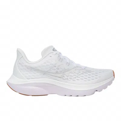 Saucony Women's Kinvara 16 Running Shoes In White Gum In Multi