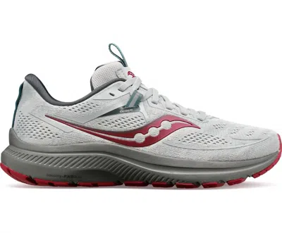 Saucony Women's Omni 21 Running Shoe In Concrete/berry In Multi