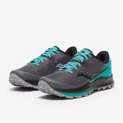 Saucony Women's Peregrine 11 Shoes In Shadow/jade In Multi