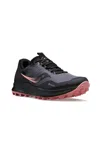 Saucony Women's Peregrine 12 Gtx Running Sneakers In Charcoal/shell