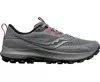 Saucony Women's Peregrine 13 Gtx Trail Running Sneakers In Gravel/black